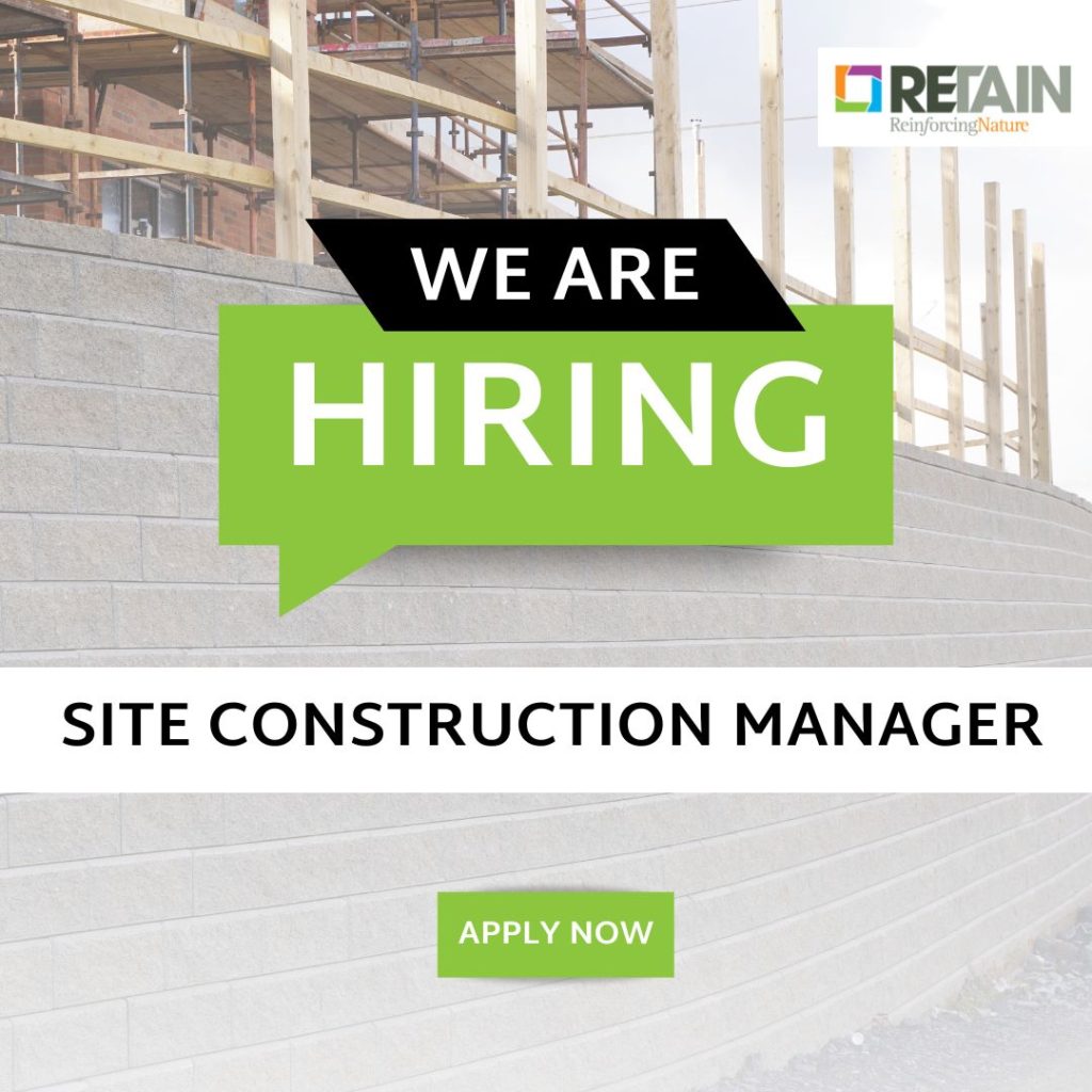 We are hiring Site Construction Manager at Retain Solutions Ltd