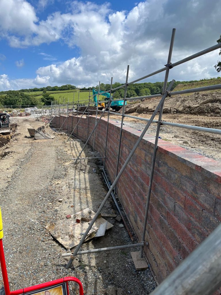 Crediton Road Retaining Wall - Retain Solutions - retaining wall systems - retaining wall specialists